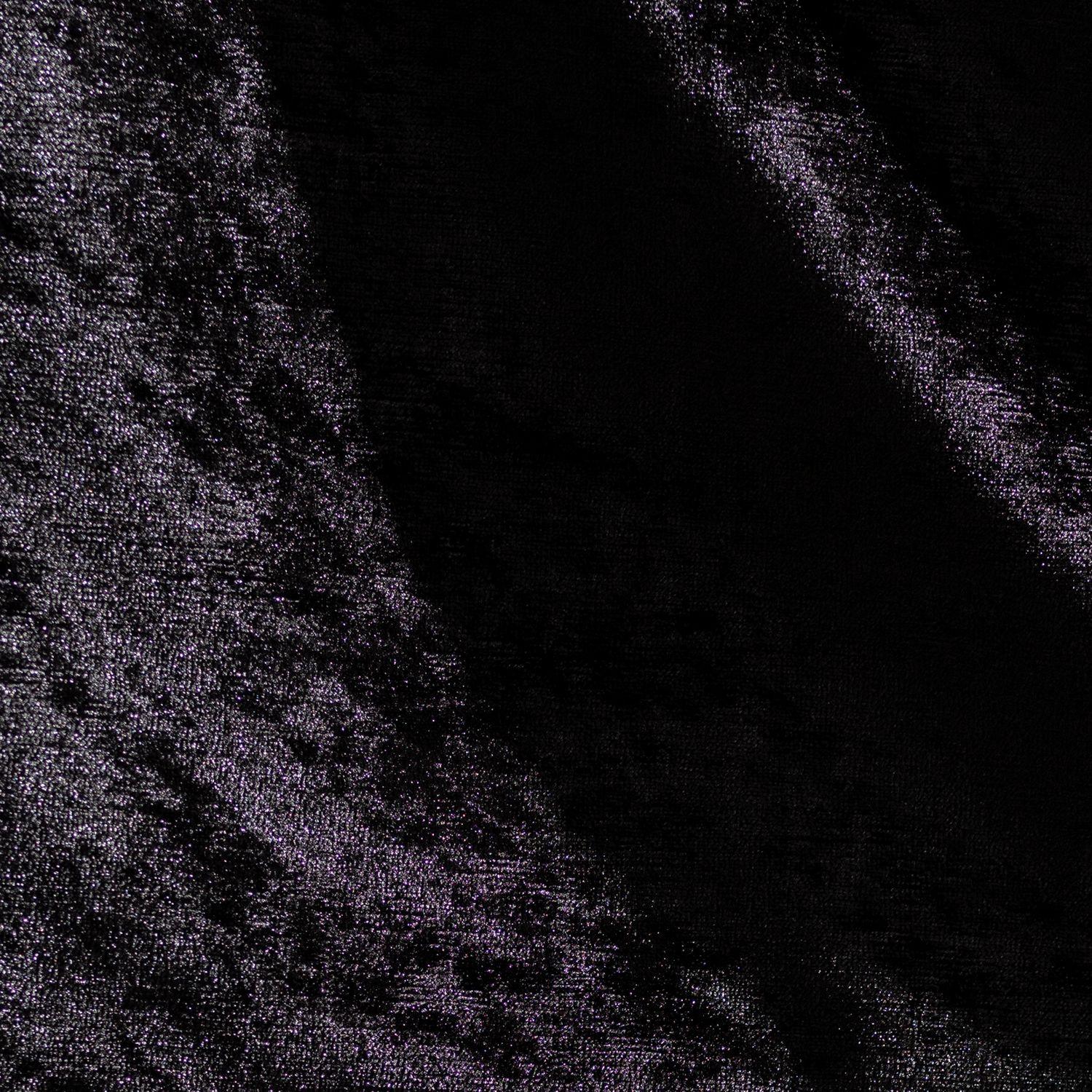 Argos Home Crushed Velvet Eyelet Curtains - Black - 168x229cm