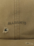 AllSaints green baseball cap with embroidered logo - British product