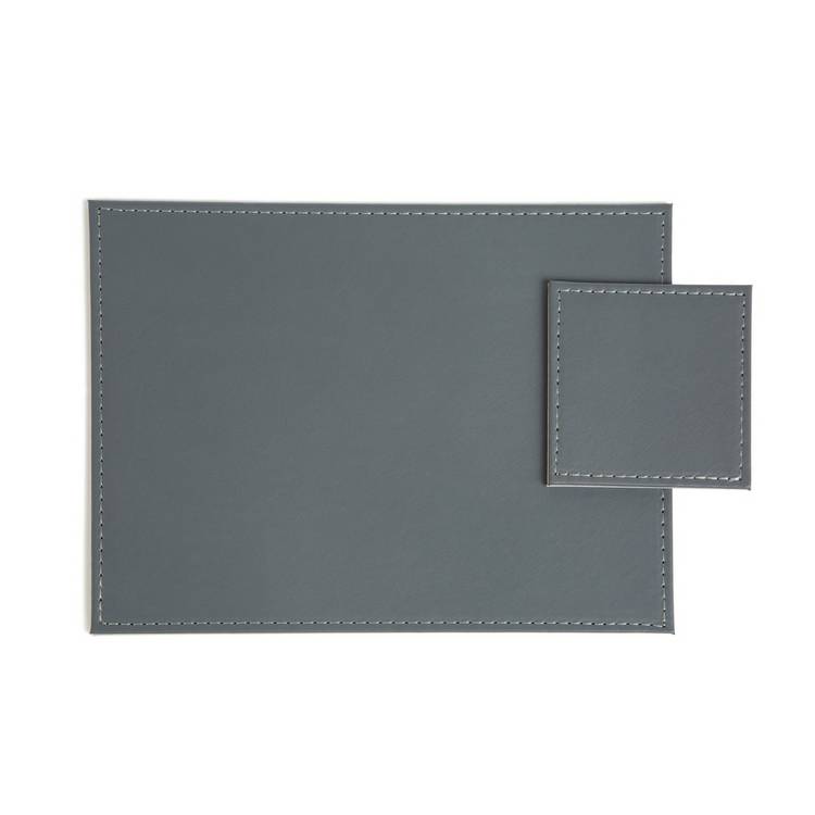 Habitat faux leather placemat and coaster set - British product