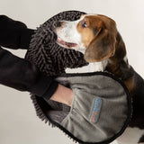 Scruffs Noodle grey pet drying towel 80x30cm - British product