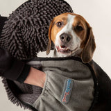 Scruffs Noodle grey pet drying towel 80x30cm - British product