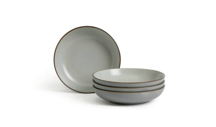 Habitat Speckle 4 Piece Stoneware Pasta Bowl - Grey GOODS Argos