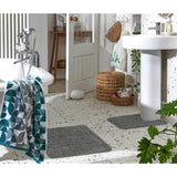 Argos Home silver tufted bath mat set 70x50cm and 50x40cm, UK version