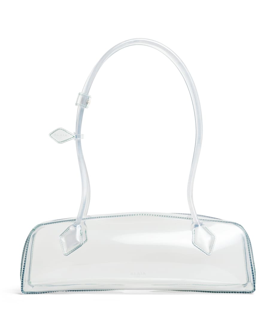 Alaïa Le Teckel shoulder bag transparent floral design - British product