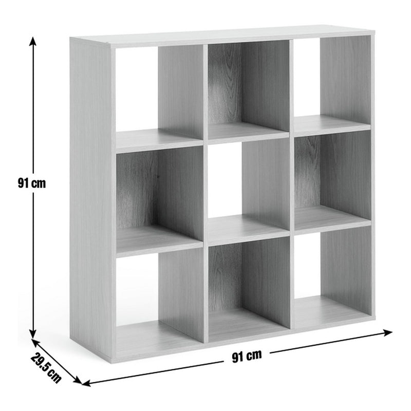 Argos Home Squares 9 Cube Storage Unit - Oak Effect