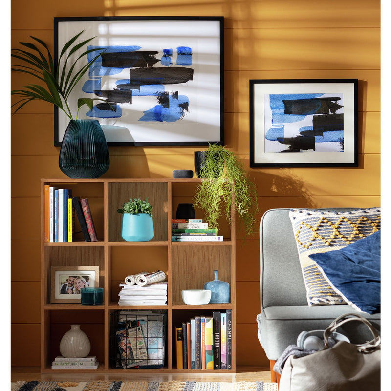 Argos Home Squares 9 Cube Storage Unit - Oak Effect
