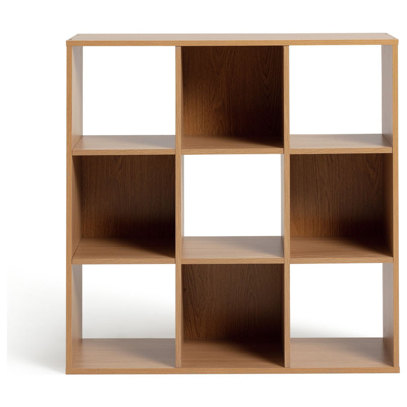 Argos Home Squares 9 Cube Storage Unit - Oak Effect