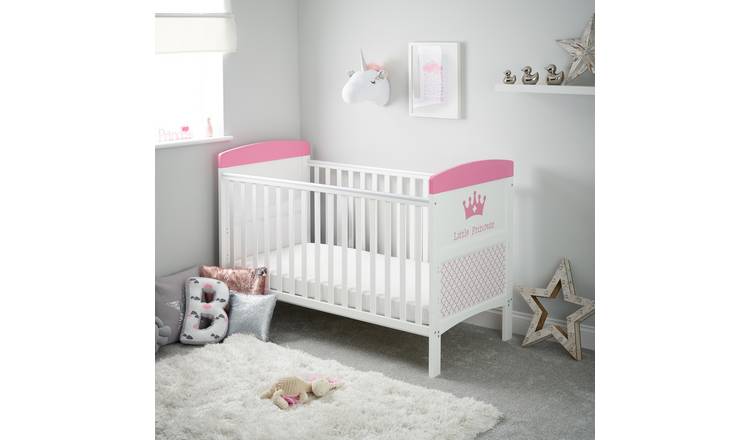 Obaby Grace Inspire Little Princess Cot Bed - White