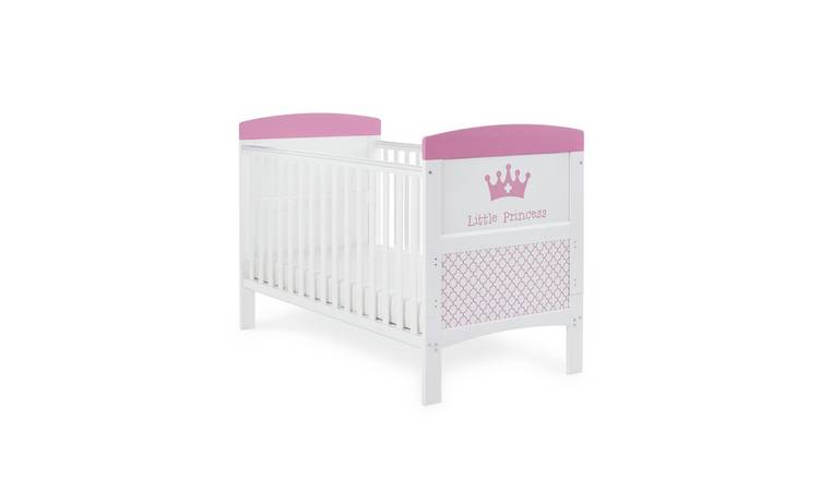 Obaby Grace Inspire Little Princess Cot Bed - White