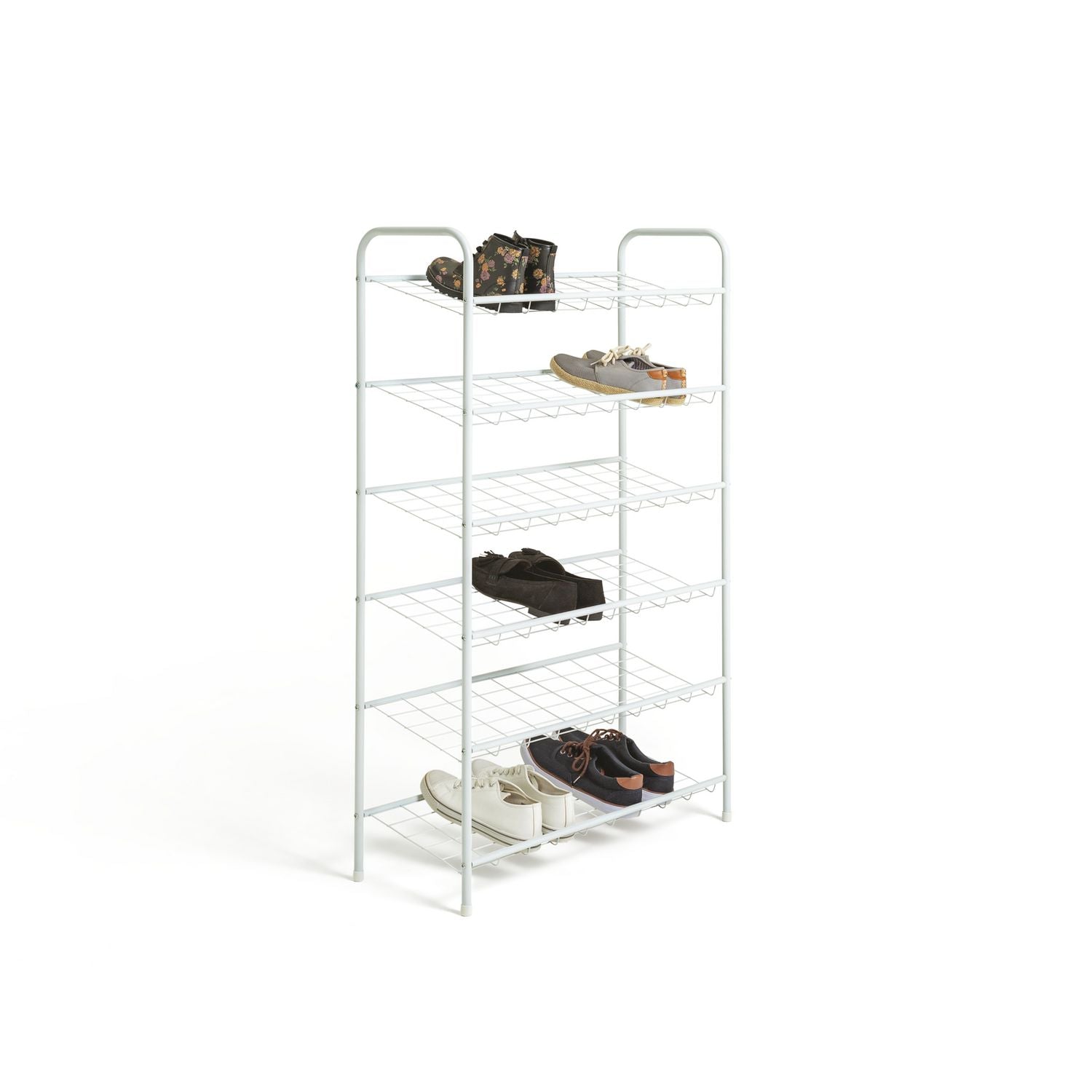Argos Home Jorn 6 tier shoe rack white, imported from the UK