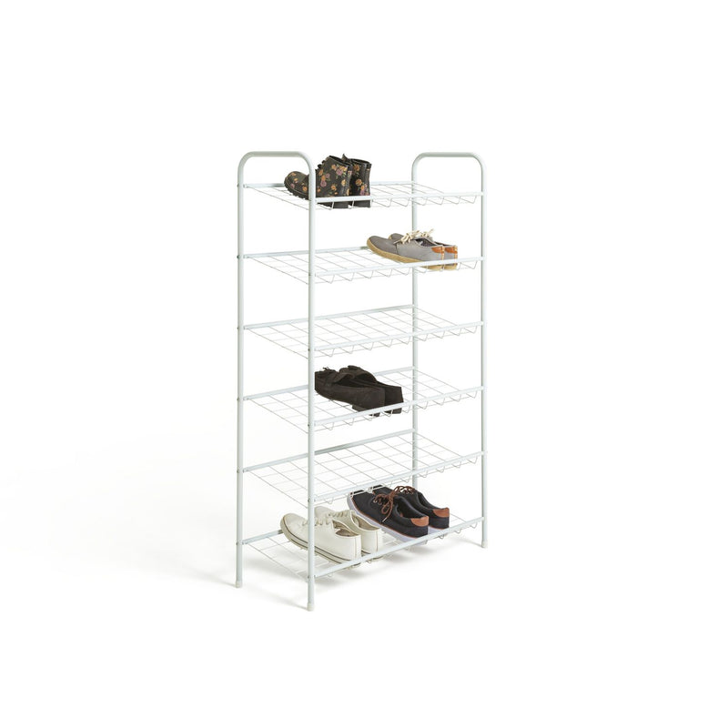 Argos Home Jorn 6 tier shoe rack white, imported from the UK