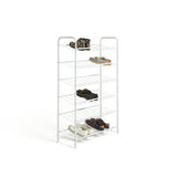 Argos Home Jorn 6 tier shoe rack white, imported from the UK