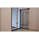 Extra tall pressure fit pet gate in black - British product