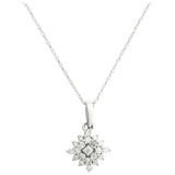 Revere 0.25ct diamond pendant necklace white gold - British product