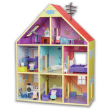Peppa Pig wooden playhouse with furniture and figures - British product