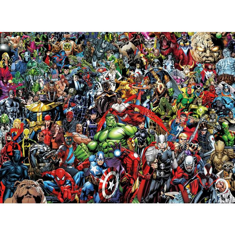 Clementoni Marvel Avengers impossible puzzle 1000 pieces, UK version