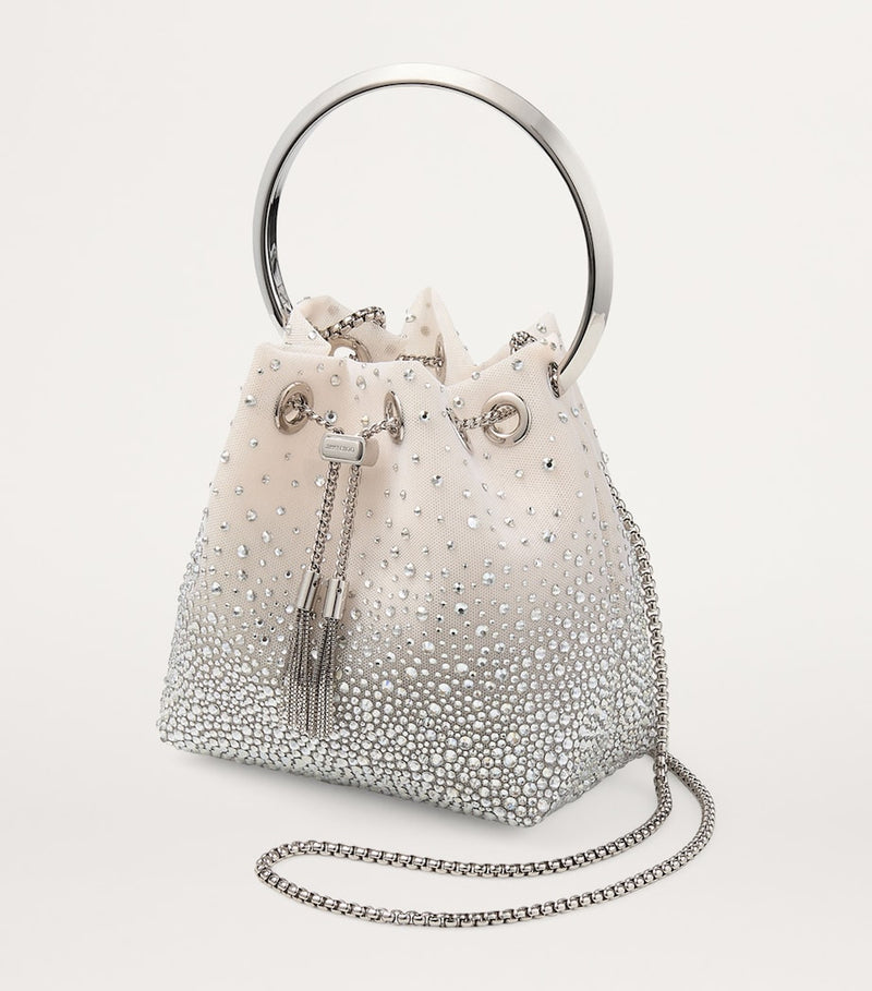 Jimmy Choo Bon Bon crystal embellished top handle bag, UK version