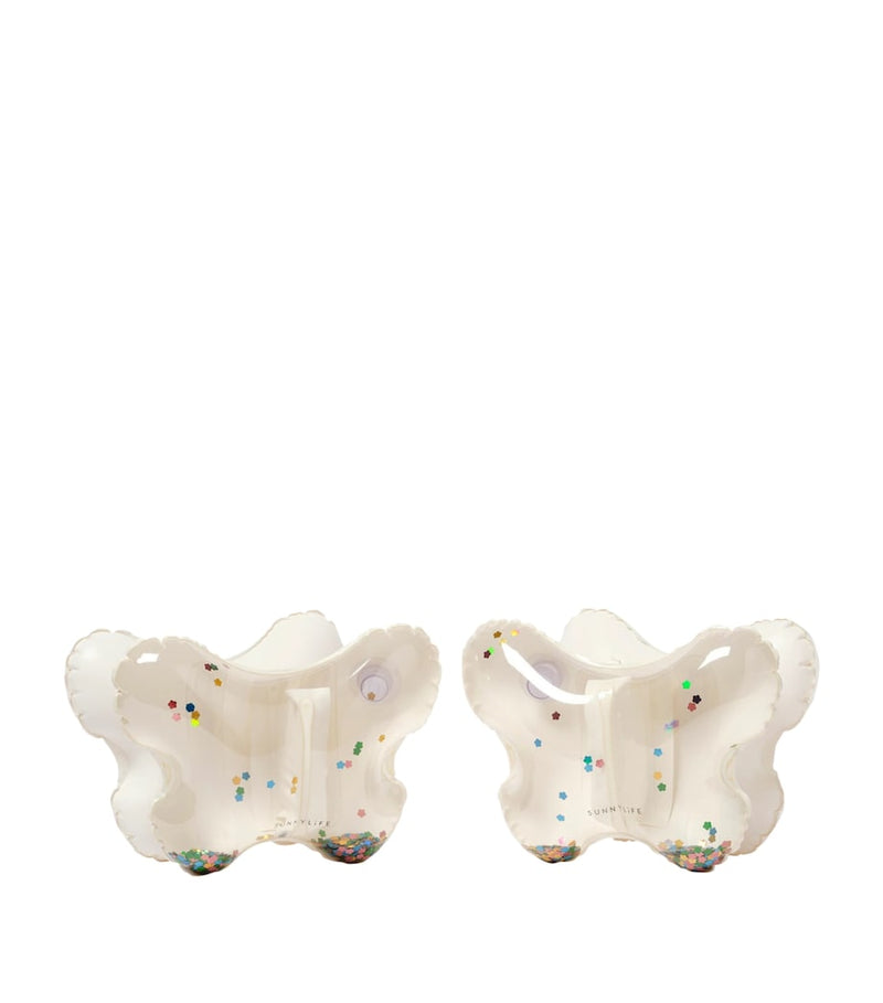 Sunnylife inflatable armbands glitter butterfly set of 2, UK version