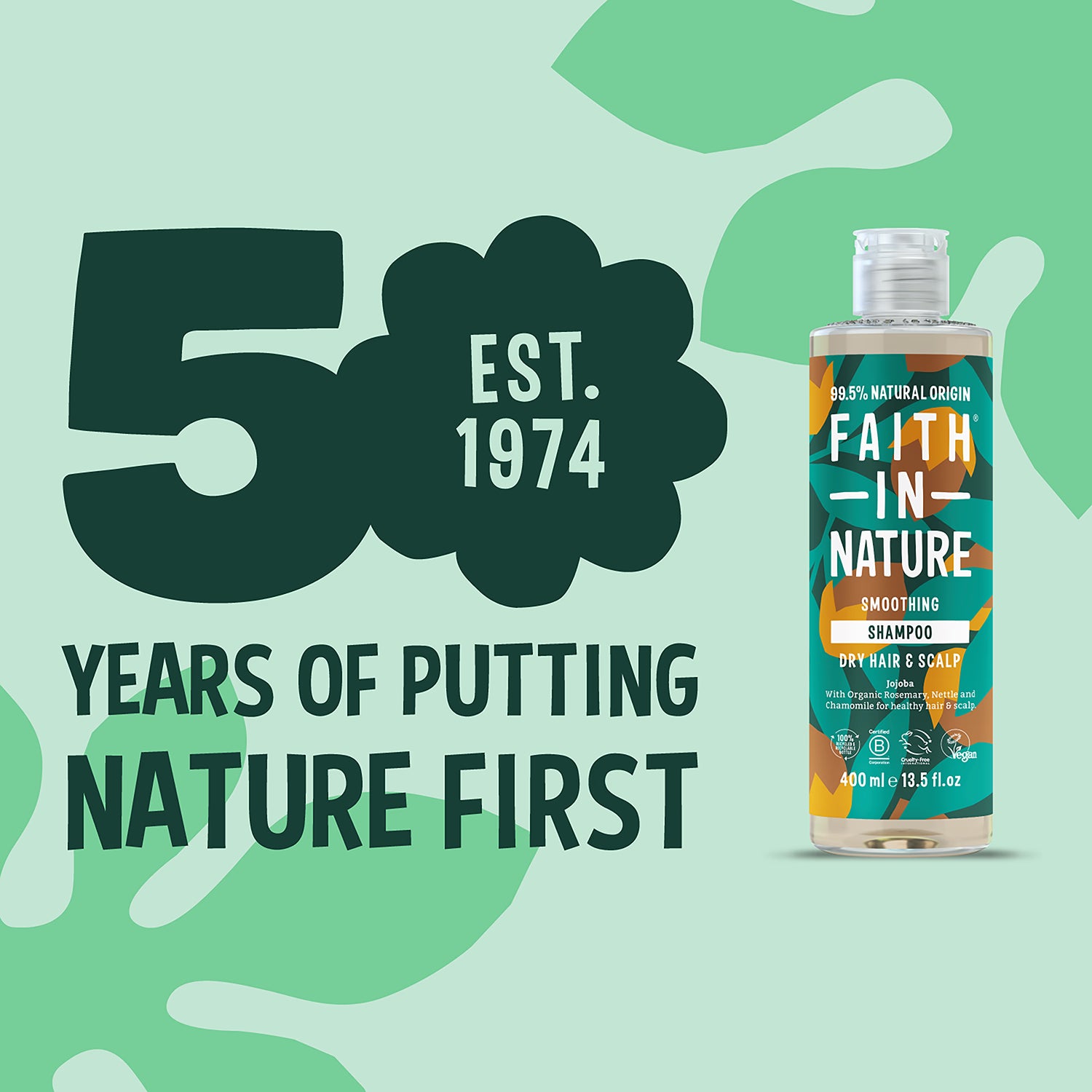 Faith In Nature Jojoba Shampoo 400ml - British product