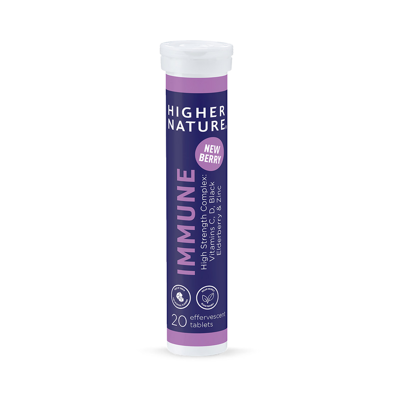 Higher Nature Immune Effervescent 20 tablets (British brand)