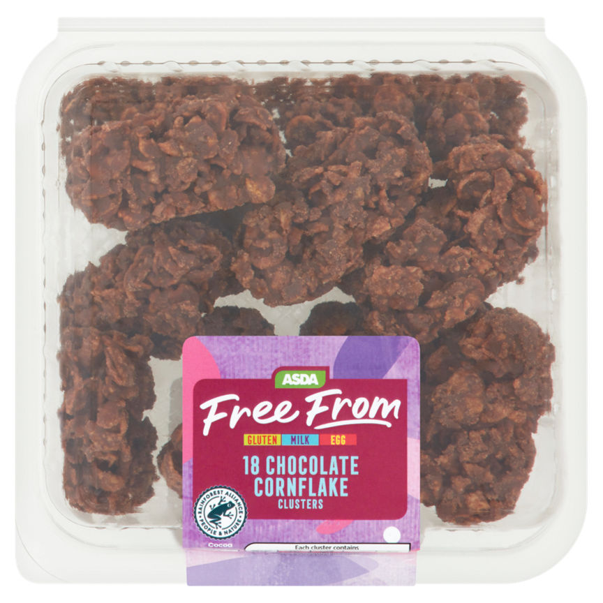 ASDA Free From 18 Chocolate Cornflake Clusters GOODS ASDA   