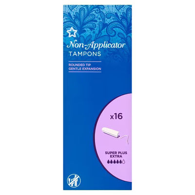 Superdrug Super Plus Extra Non-Applicator Tampons 16