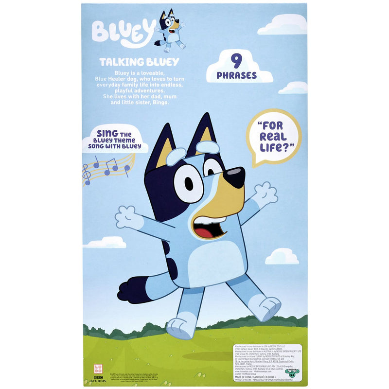 Bluey talking plush toy 13 inch (British brand)
