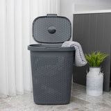 Addis rattan laundry basket charcoal 50 litre, imported from the UK