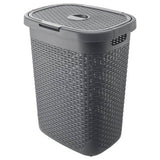 Addis rattan laundry basket charcoal 50 litre, imported from the UK