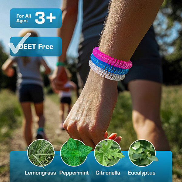 Active Era mosquito repellent bands multicolour 18 pack - British product