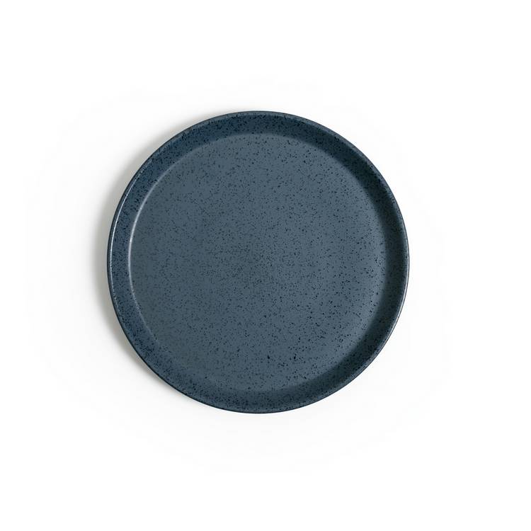 Habitat Addison blue stoneware side plates 22cm, UK version