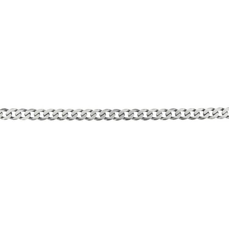 Revere men's sterling silver oxidised curb bracelet (British brand)