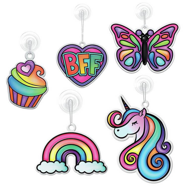 Shimmer N Sparkle colour changing window art set, UK version