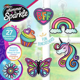 Shimmer N Sparkle colour changing window art set, UK version