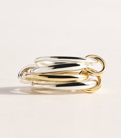 Harrods Spinelli Kilcollin Yellow Gold and Sterling Silver Cancer Ring- Buy online at McGrocer