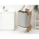 Brabantia touch bin soft grey 60L - British product