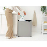 Brabantia touch bin soft grey 60L - British product