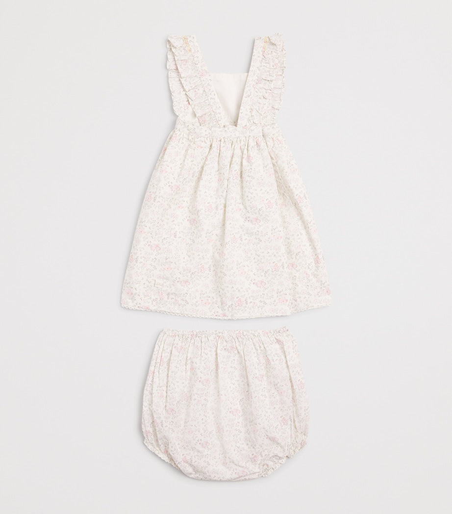 Marie-Chantal Cleo Athena frill baby dress 3-24 months, imported from the UK
