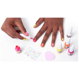 FabLab Glow in the Dark Nail Kit with neon polishes and stickers, UK version
