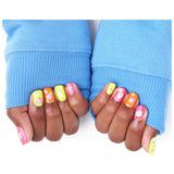FabLab Glow in the Dark Nail Kit with neon polishes and stickers, UK version