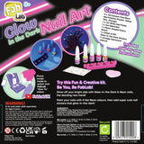 FabLab Glow in the Dark Nail Kit with neon polishes and stickers, UK version
