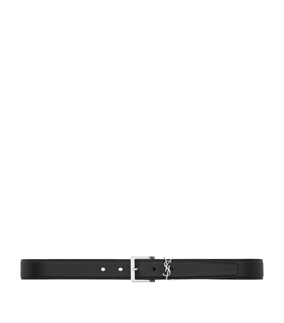 Saint Laurent calfskin Cassandre belt - British product