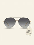 Cartier CT0355S round-frame metal sunglasses, imported from the UK