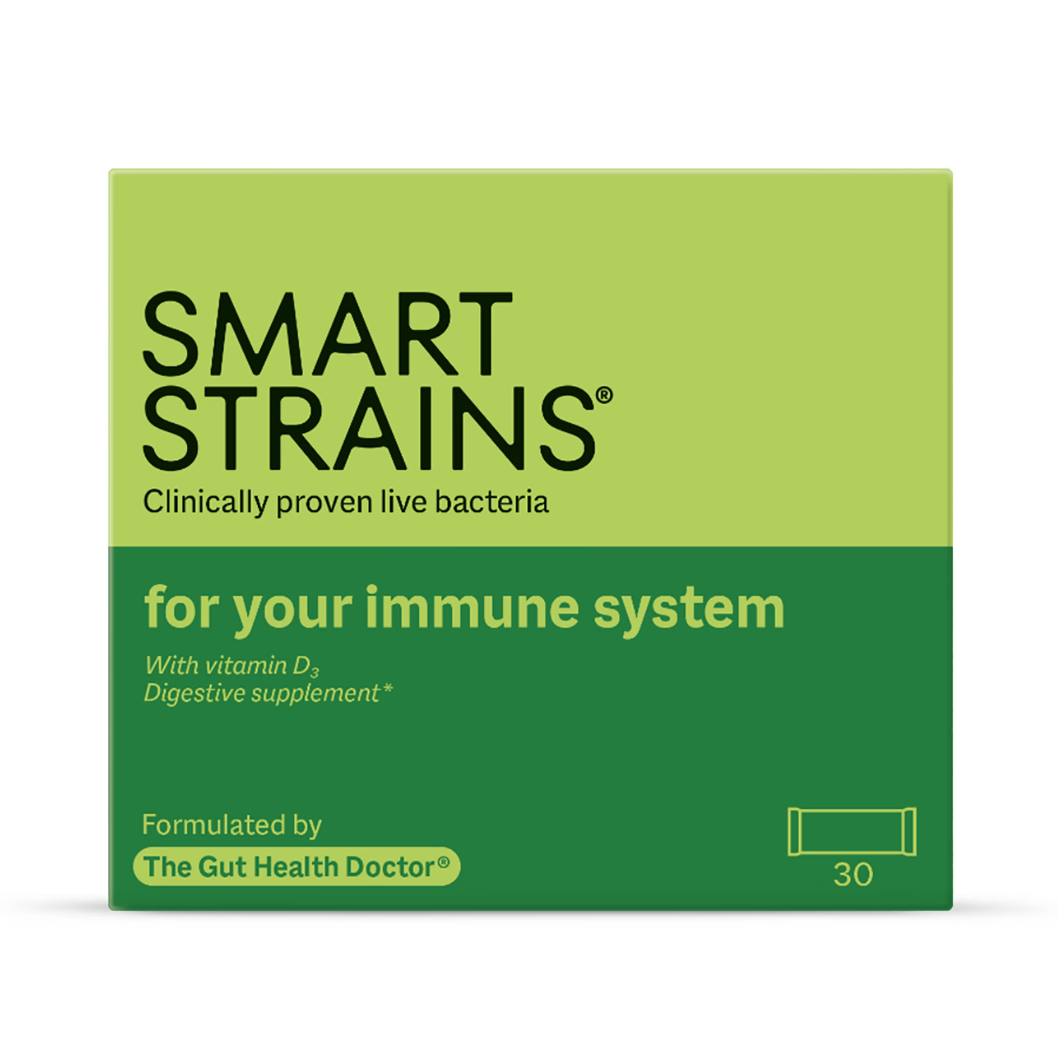 Smart Strains probiotic for immunity 30 sachets, UK version