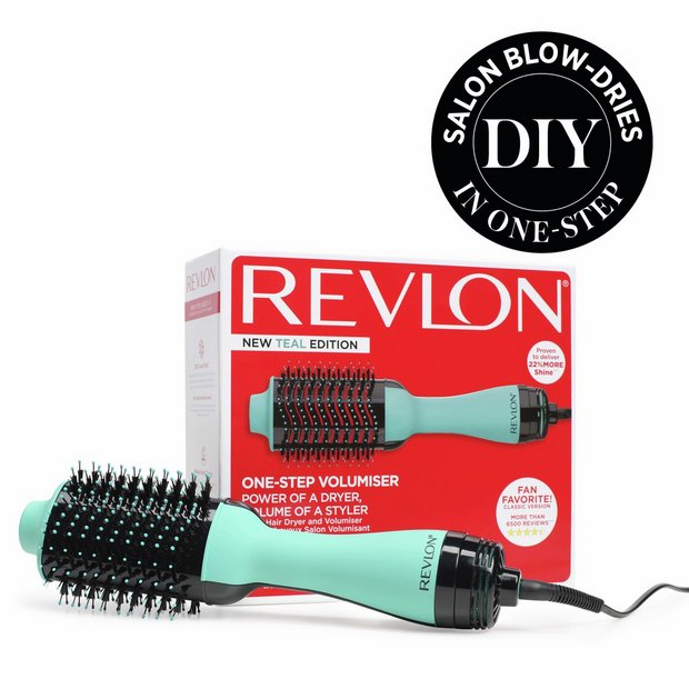 Revlon One-Step Hair Dryer and Volumiser teal - British product