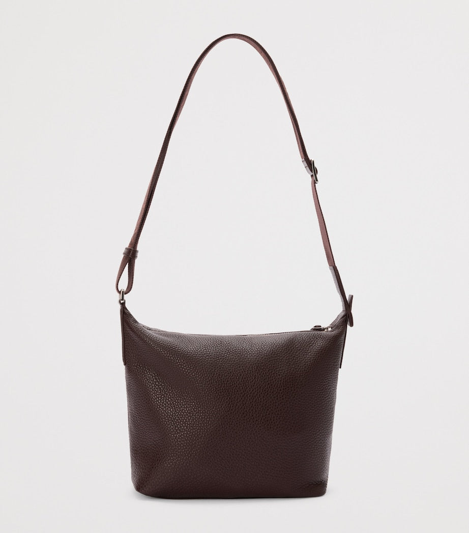LOEWE Cubi cross-body bag in grained calf leather (British brand)