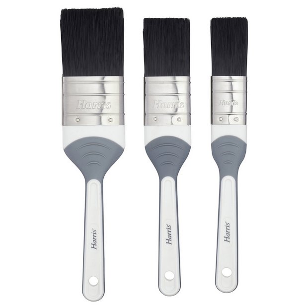 Harris woodwork gloss paint brush set pack of 3 - British product