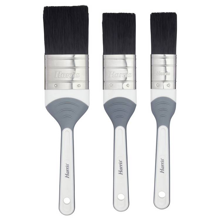 Harris woodwork gloss paint brush set pack of 3 - British product