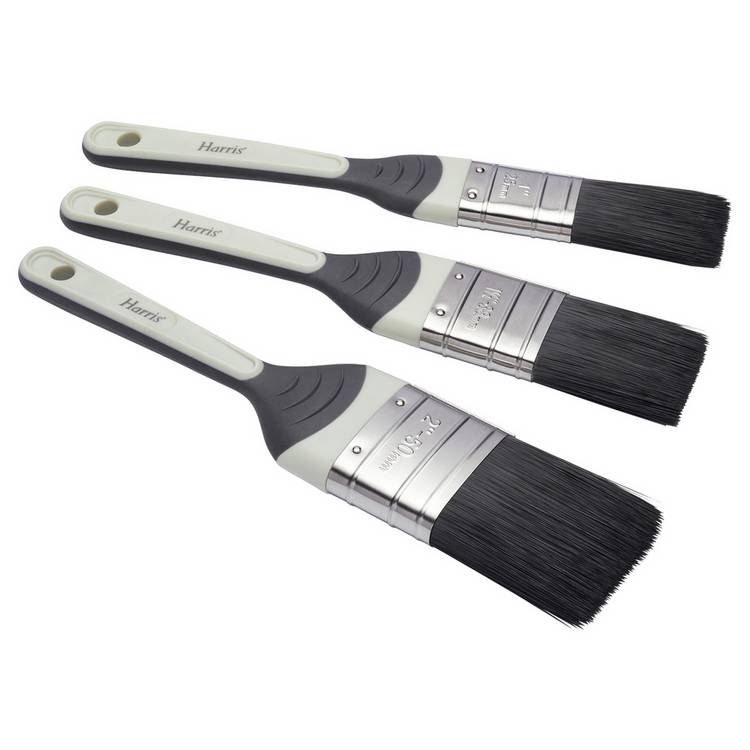 Harris woodwork gloss paint brush set pack of 3 - British product