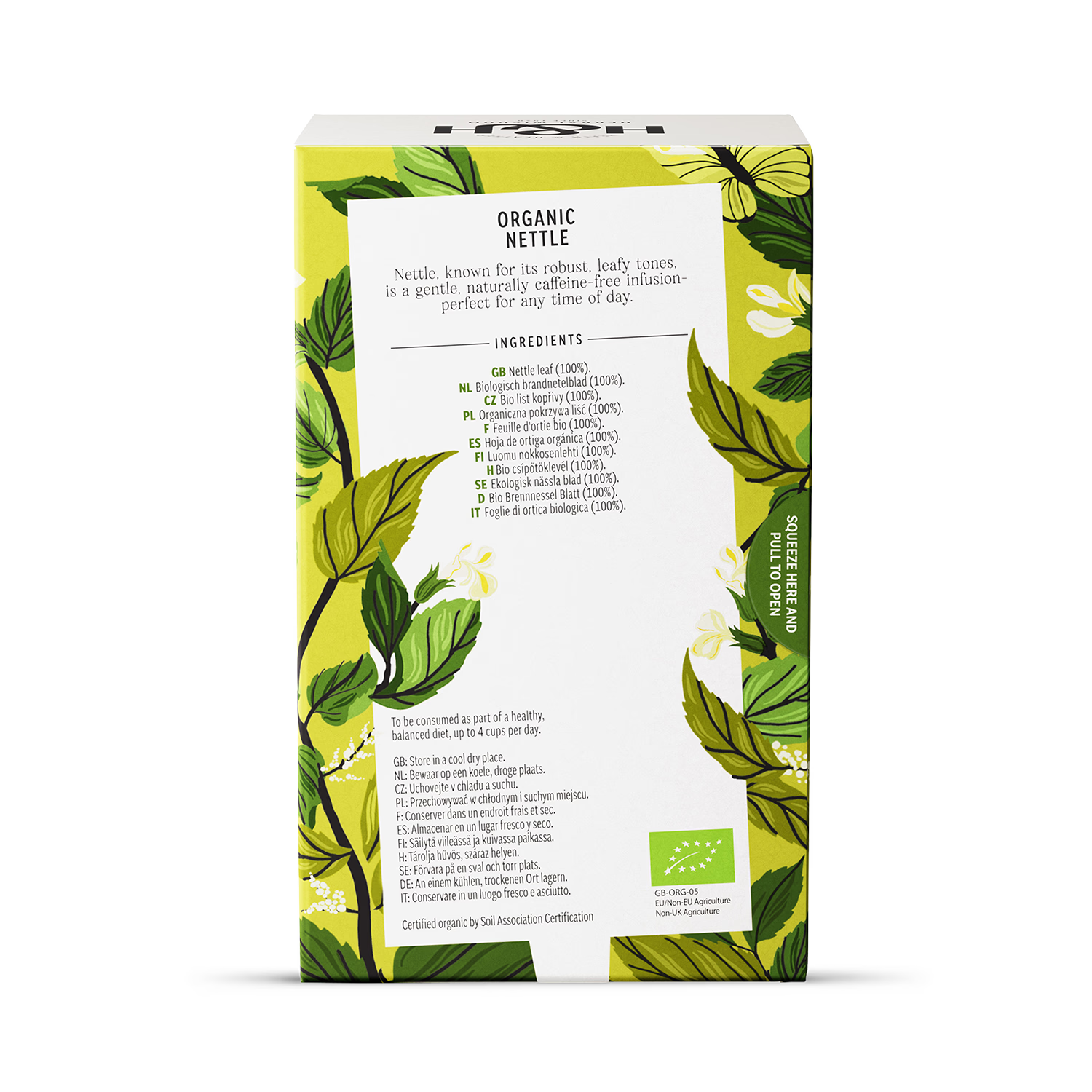 Heath & Heather Organic Nettle Tea 20 Bag, UK version